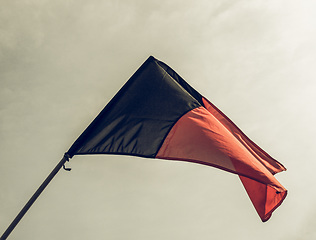 Image showing Vintage looking Aosta Valley Flag