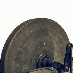 Image showing Vintage looking Grinding machine