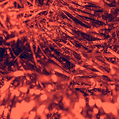 Image showing Vintage looking Christmas tinsel