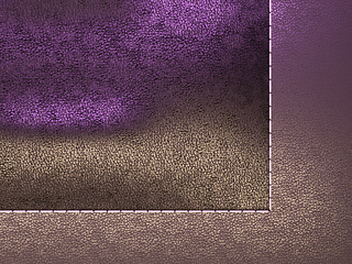 Image showing Leather stitched texture or background purple and brown