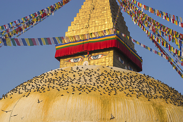 Image showing Boudhanath Stupa in Kathmandu, Nepal