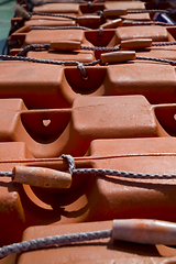 Image showing red air canisters