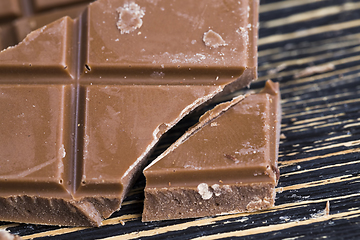 Image showing broken and damaged chocolate