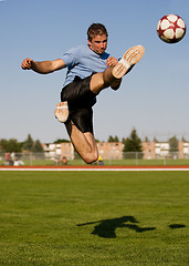 Image showing Male soccer