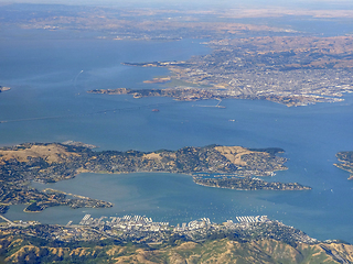 Image showing San Francisco Bay aerial view