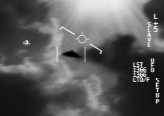 Image showing Satellite image, UFO spaceship and text overlay at night with FBI investigation and evidence. Surveillance, photo and area 51 recording of flying saucer and galaxy survey for mystery object in sky