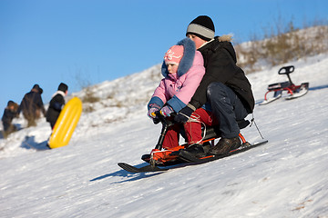 Image showing Fun high speed sledding 2