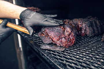 Image showing Slowly barbequed meat