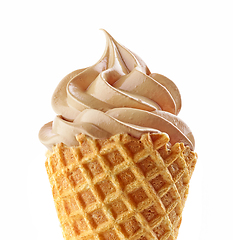 Image showing close up of soft ice cream