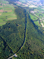 Image showing german forest and  road passing through