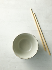 Image showing empty bowl and chopsticks