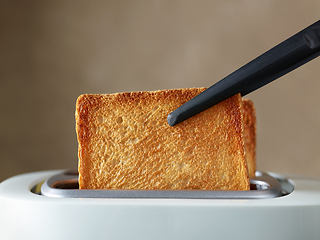 Image showing freshly toasted bread slices