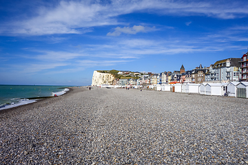 Image showing Le-Treport beach, Normandy, France