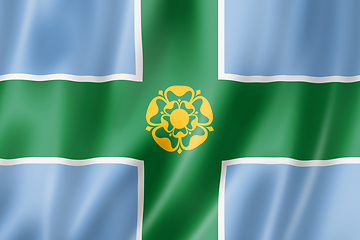 Image showing Derbyshire County flag, UK