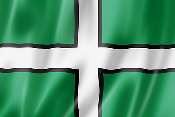 Image showing Devon County flag, UK