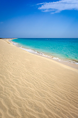 Image showing Ponta preta beach and dune in Santa Maria, Sal Island, Cape Verd