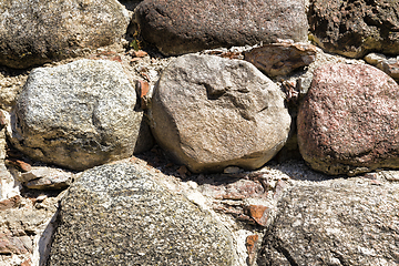 Image showing part of the ancient stone wall