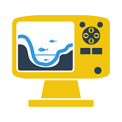 Image showing Icon Of Echo Sounder