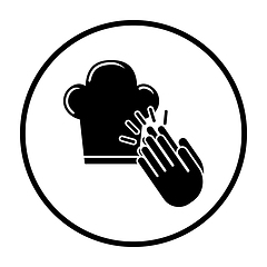 Image showing Clapping Palms To Toque Icon