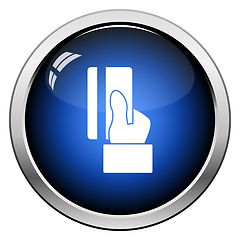 Image showing Hand Hold Crdit Card Icon