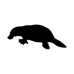 Image showing Platypus Silhouette