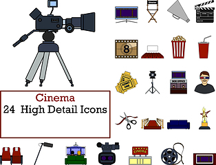 Image showing Cinema Icon Set