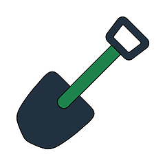 Image showing Icon Of Camping Shovel