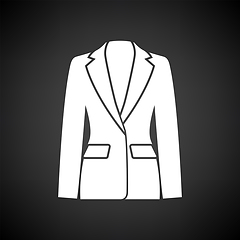 Image showing Business Woman Suit Icon