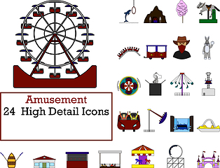 Image showing Amusement Icon Set