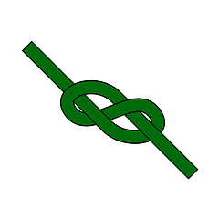Image showing Alpinist Rope Knot Icon
