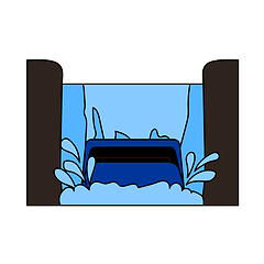 Image showing Water Boat Ride Icon