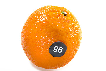 Image showing orange with number 86 or 98