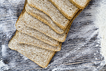 Image showing sliced fresh bread