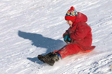 Image showing Fun high speed sledding 3