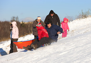 Image showing Fun high speed sledding 5