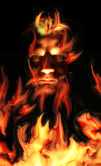Image showing fire  evil