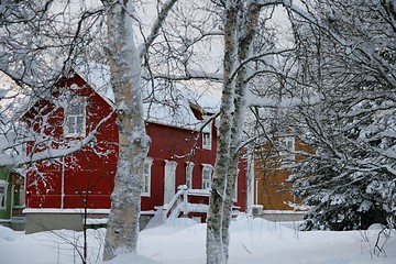 Image showing Snowy neighborhood