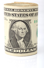 Image showing rolled dollars