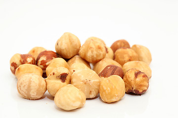 Image showing closeup hazelnuts