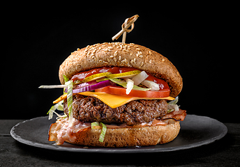 Image showing fresh tasty burger