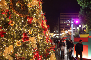 Image showing athens xmas tree