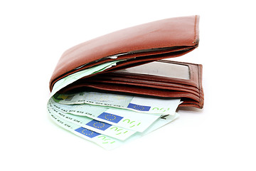 Image showing wallet and hundreds