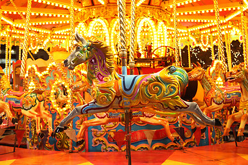 Image showing carousel horse