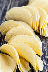 Image showing Golden chips, close-up
