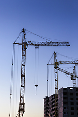 Image showing construction crane on a construction site