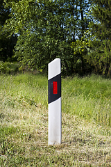 Image showing post on the road