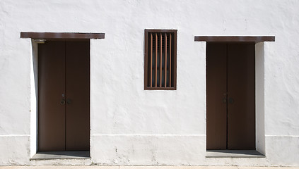 Image showing Two doors