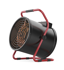 Image showing Cylinder shaped electric fan heater