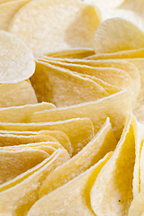 Image showing potato chips, close up