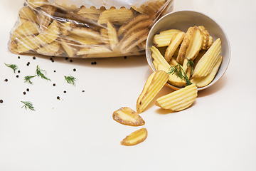 Image showing Crisp golden fried french fries